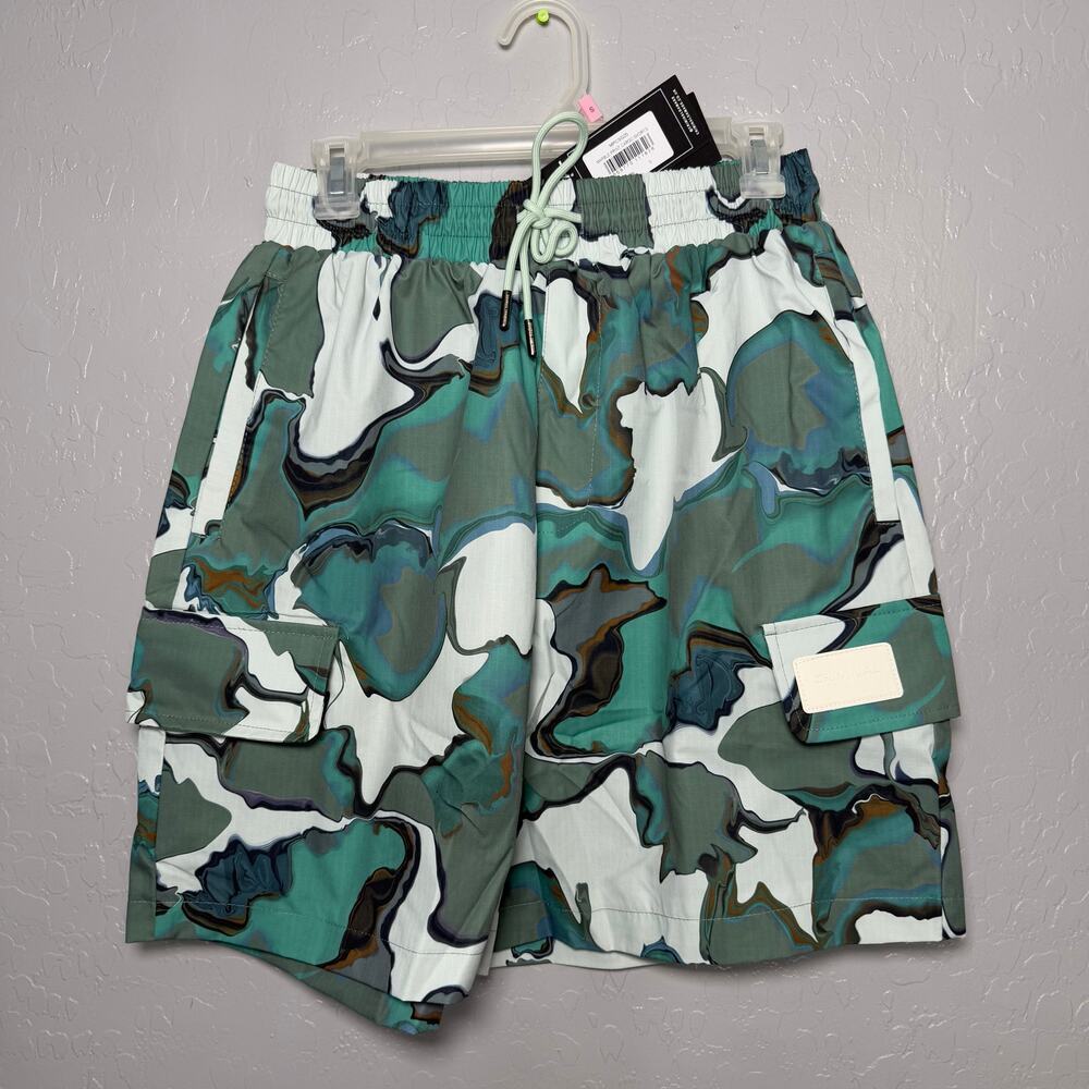 Criminal Damage Marble Print Shorts, S